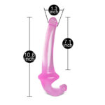 Double Fun Pink Strapless Strap On Dildo - Image 4