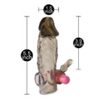 Clear Rabbit Vibrating Penis Extender - Image 4