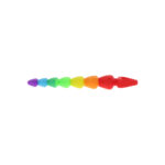 ToyJoy Rainbow Heart Anal Beads - Image 3