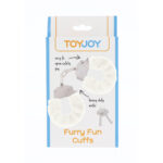 ToyJoy Furry Fun Wrist Cuffs White - Image 2