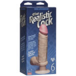 The Realistic Cock 6 Inch Vibrating Dildo Flesh Pink - Image 2