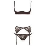 Cottelli Collection Black Half Bra Set - Image 3