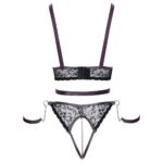 Cottelli Lace and Chain Bondage Crotchless Set - Image 4