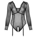 Cottelli Curves Long Sleeved Crotchless Body - Image 3