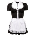 Cottelli Collection Costumes Black Maids Dress - Image 3