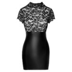 Noir Lace Mini Dress - Image 4