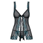 Obsessive Open Front Babydoll And String Black - Image 2