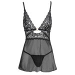 Cottelli Backless Babydoll With Thong - Image 3