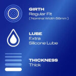 Durex Extra Safe Regular Fit Condoms 3 Pack - Image 3