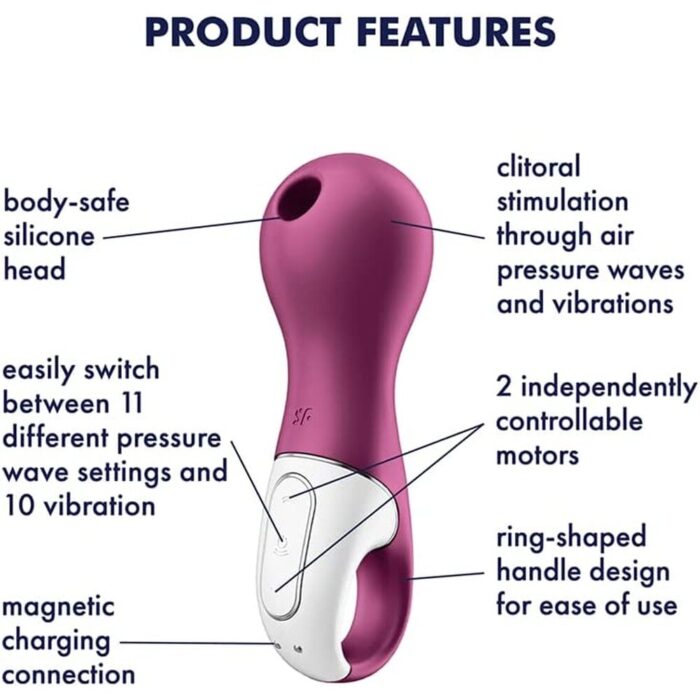 Satisfyer Lucky Libra Air Pulse Stim and Vibe - Image 3