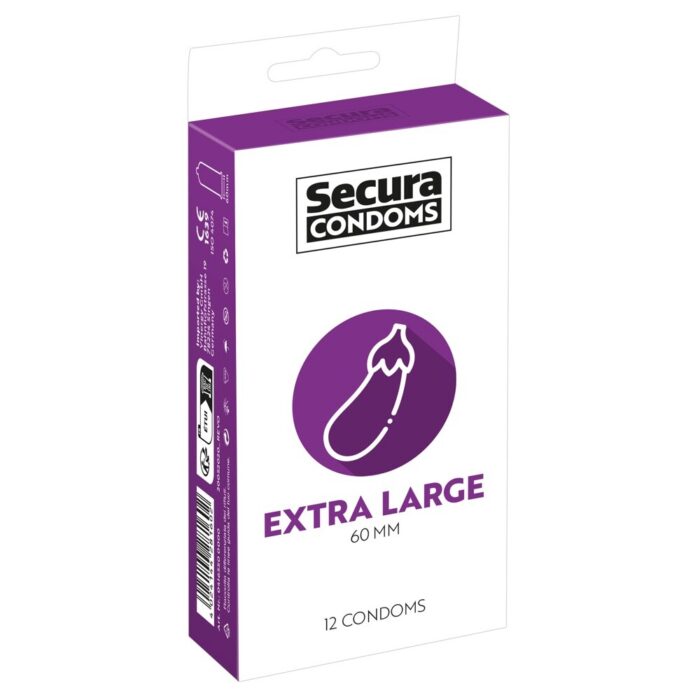 Secura Condoms 12 Pack Extra Large - Image 1