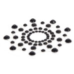Bijoux Indiscrets Mimi Rhinestone Pasties Black - Image 3
