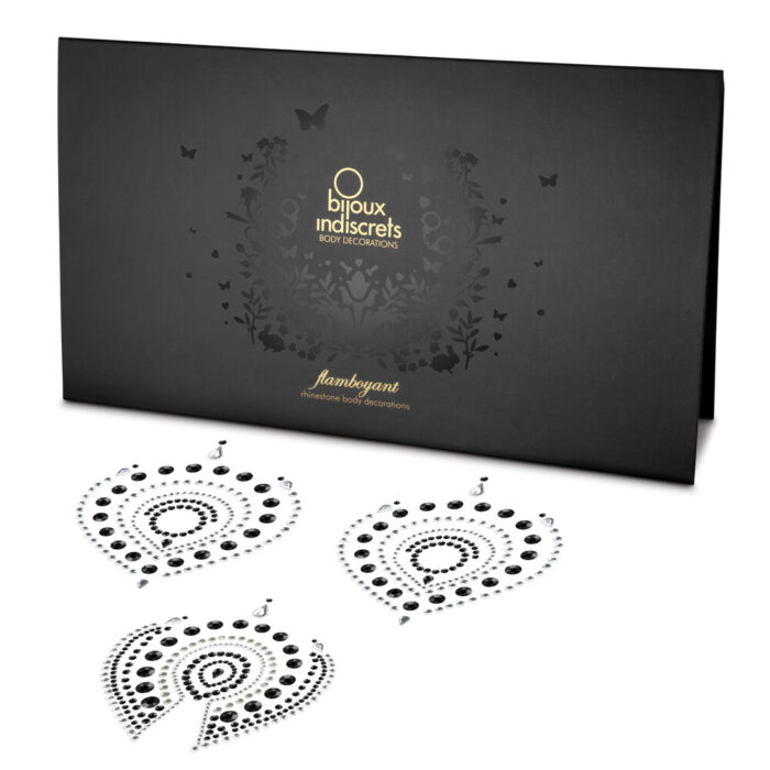 Bijoux Indiscrets Flamboyant Rhinestone Jewellery Black Silver - Image 1