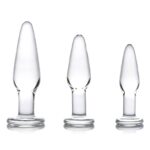 XR Dosha 3 Piece Glass Anal Plug Kit