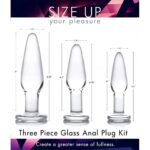 XR Dosha 3 Piece Glass Anal Plug Kit - Image 2