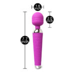 10 Speed Purple Rechargeable Magic Wand - Image 4