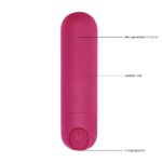 10 speed Rechargeable Bullet Pink - Image 2