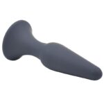 Medium Classic Black Silicone Butt Plug - Image 2