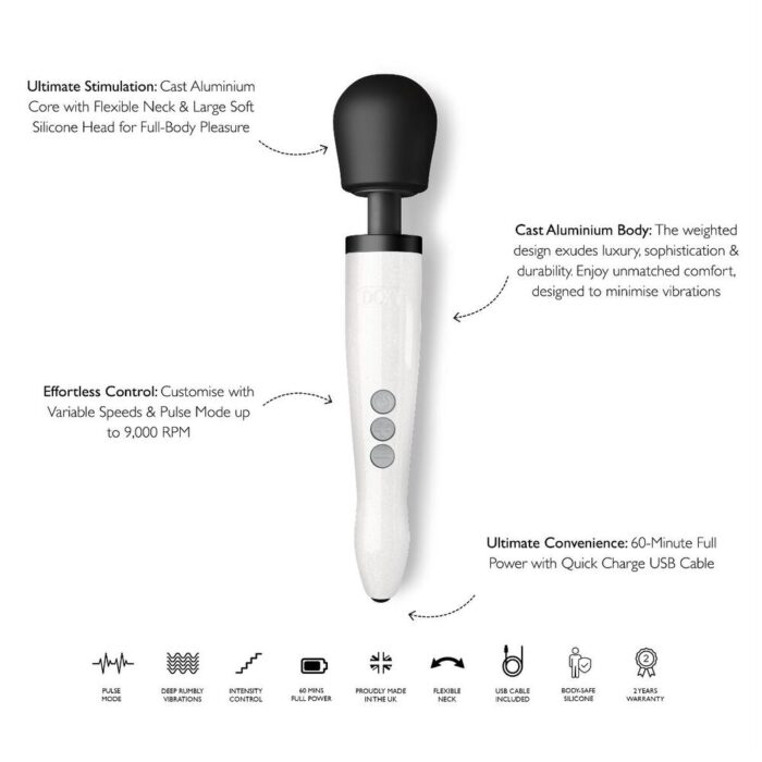 Doxy Die Cast Wand Rechargeable Star Dust - Image 2