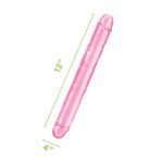 Me You Us Ultra Double Dildo 12 Inches Pink - Image 2