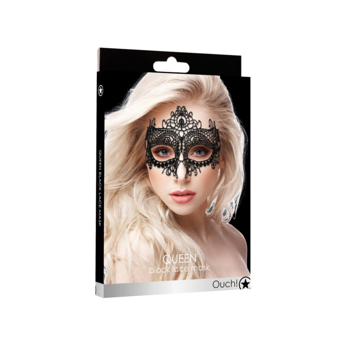 Ouch Queen Black Lace Mask - Image 3