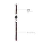 Ouch Breathable Ball Gag With Printed Leather Straps - Image 3