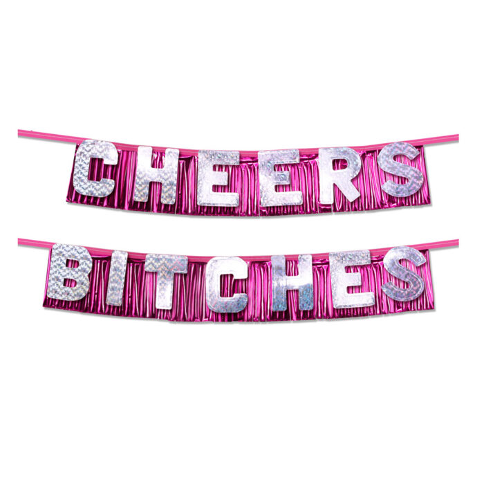 Bachelorette Party Favors Cheers Bitches Party Banner - Image 1