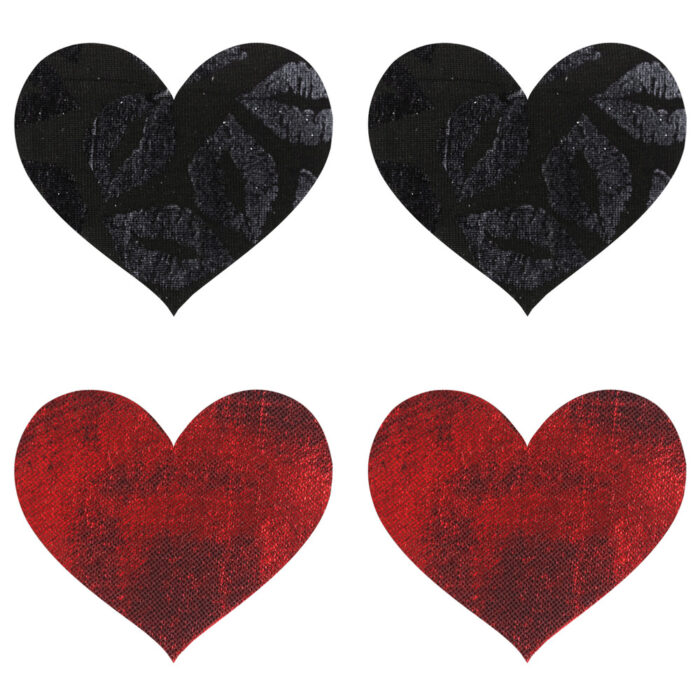 Peekaboo Pasties Stolen Kisses Hearts - Image 1