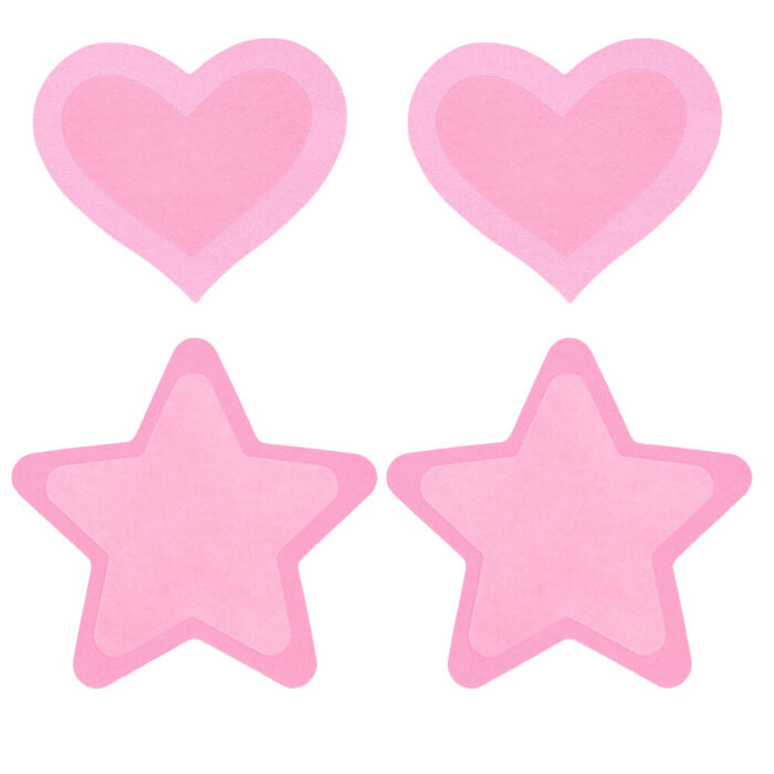 Peekaboo Pasties Hot Pink Glow in the Dark - Image 1