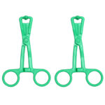 Green Scissor Nipple Clamps With Metal Chain - Image 2