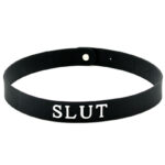 Black Silicone Slut Collar - Image 2