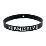 Black Silicone Submissive Collar - Image 2
