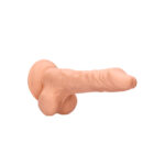 RealRock 8 Inch Dong With Testicles Flesh Pink - Image 2
