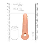 RealRock 9 Inch Penis Sleeve Flesh Pink - Image 2