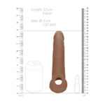 RealRock 9 Inch Penis Sleeve Flesh Tan - Image 2