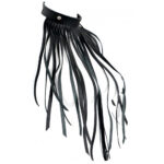 The Red Leather Fringe Necklace Collar - Image 2