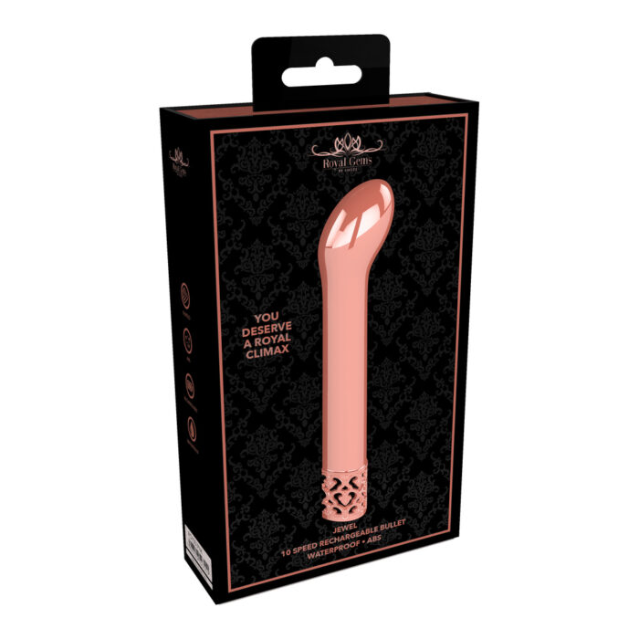 Royal Gems Jewel Rechargeable G Spot Bullet Rose Gold - Image 3