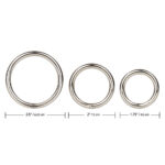 3 Piece Silver Ring Set - Image 2