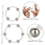 Steel Beaded Silicone Ring Set - Image 2