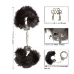 Ultra Fluffy Furry Cuffs Black - Image 4