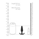 Beginners Size Slim Butt Plug Black - Image 3