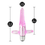 Clear Pink Vibrating Tongue Finger Vibrator - Image 4