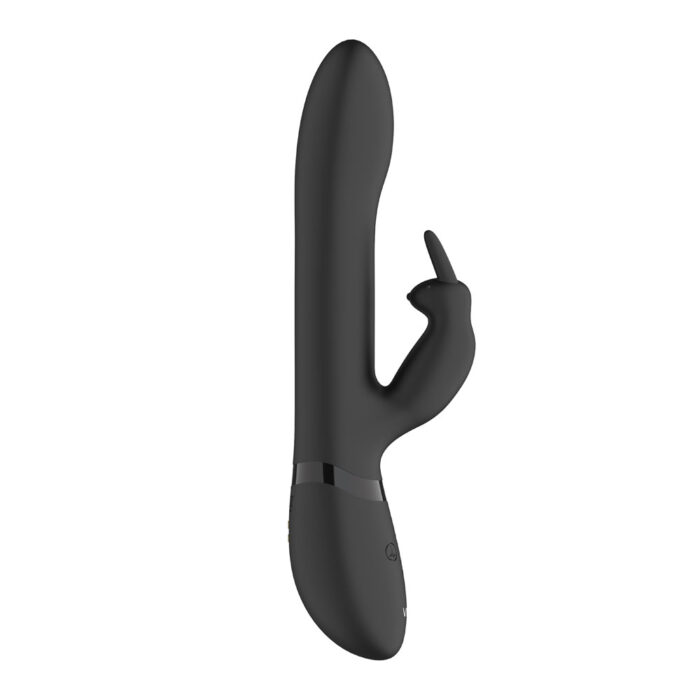 Vive Amoris Black Rabbit Vibrator With Stimulating Beads - Image 1