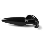 Tapered Black Anal Plug. Low cost basic butt plug