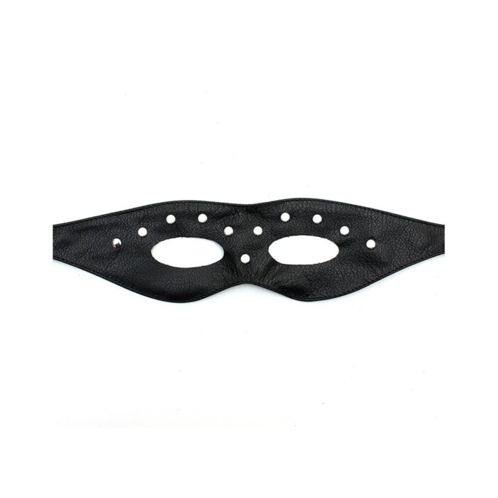 Leather Open Eye Mask With Rivets - Image 2